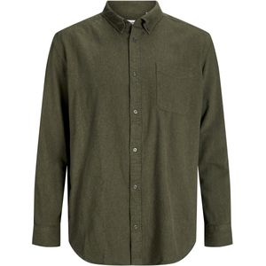 JACK & JONES JPRBLUBROOK MELANGE SHIRT PLS MAAT 3XL