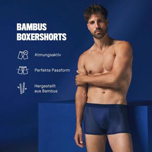 Bamboo Heren Boxer Shorts - 4-Pack, Zacht, Ademend en Milieu Vriendelijk (S-3XL)