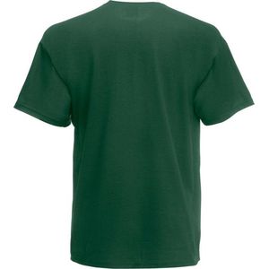Set van 3x stuks basic donker groene t-shirt voor heren - voordelige 100% katoen shirts - Regular fit, maat: 2XL (44/56)
