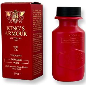 King's Armour VISCOUNT Powder Wax 20 g | Hair Powder | Matte Styling Powder | Powder Wax for Hair Styling | Hair Styling Powder Wax | No Gluing | High Volume, Matte Finish, Ultra Hold