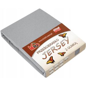 Jersey laken met elastiek 80x200 cm grijs KARO