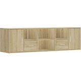 vidaXL - Hoekkast - 160x40x45 - cm - bewerkt - hout - sonoma - eikenkleurig