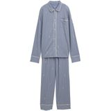 Tom Tailor - Pyjama - Blauw - Lange Broek - Nachtgoedcollectie