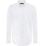 Felix Hardy - Linnen Katoen Blend Shirt - Overhemd - Wit