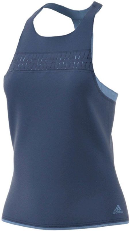 Adidas Melbourne Mouwloos T-shirt Blauw 44 Vrouw