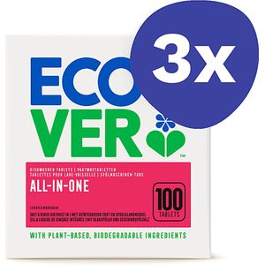 Ecover Vaatwastabletten - All in One (3x 100 tablets)