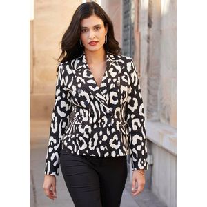 Alba Moda Blazer Kurzblazer im Animal-Look