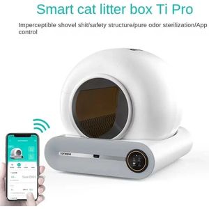 MazrekuHome® - Automatisch kattenbak zelfreinigend 67L - Kattenbak - Volledig afsluiting - Geen nare geuren en heel hygienisch