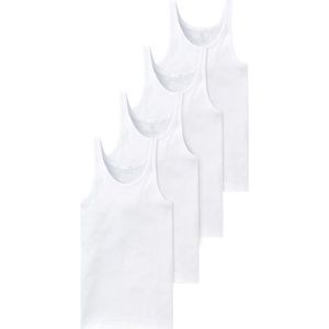 Heren onderhemd - Wit - 4 Pack - Maat L 7