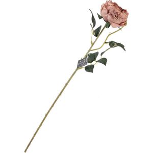 Kunstbloem roos oudroze