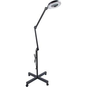 Mila Shop Vergrootglas Lamp - Loeplamp - Huidverzorging - Schoonheidssalon - Cosmetische Make-up lamp - Tattoo - Manicure - 5x Vergrootglas - Verlichte vergrootglas - Licht Lamp - Make-up Lamp - Zwart