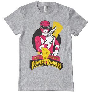 Power Rangers Red Ranger Pose T-Shirt HeatherGrey-S