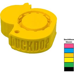DuckDop® Original Geel - Premium - Festival dop - Universele Flessendop - Inclusief sleutelhanger - Sta nooit meer in je eendje