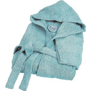 Unisex badstof badjas 100% katoen met capuchon en zakken, sterk absorberend, S-5XL