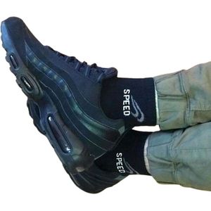 6 Paar Donex Quarter Sneakersokken - Katoen - Speed - Zwart - Maat 39-42