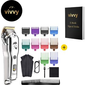 Trimmer Baard 10 In 1 - Haartrimmer Mannen Met Kam- Tondeuse Mannen Hoofdhaar Met Led Display - 100% Tevredenheidsgarantie - Incl. 10 Opzetstukken