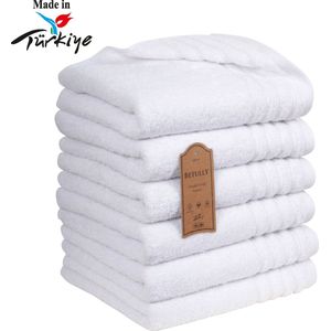 Hema handdoek - 70 x 140 cm - zware kwaliteit - wit zwart stip (noir-blanc)  - online kopen | Lage prijs | beslist.nl