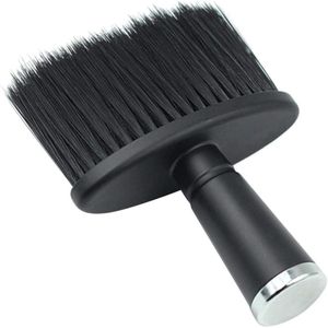 Nek Duster Reinigingsborstel Haar Knippen - Kappersaccessoires Haarborstel - Kapper's Nekborstel voor Salonstylist - Haarstylist Zwart