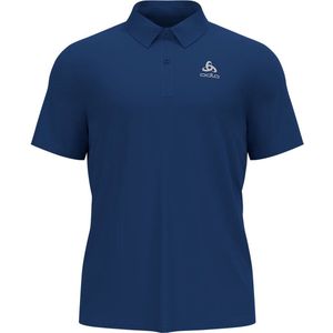 Odlo Cardada Korte Mouw Poloshirt Blauw S Man