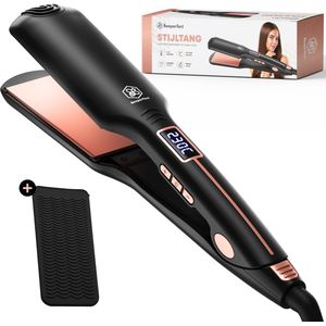 Beeperfect® Stijltang - Hair Straightener - Krultang - Stijlen en Krullen - Stijltangen - Keramisch - Snel Opgewarmd - 100℃/230℃ - Incl. Hittebestendige Mat