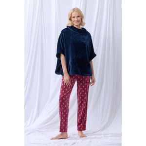 lords x lilies Dames poncho donkerblauw - maat XS/S