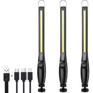 LED werklamp oplaadbaar inspectielamp magnetische haak - werkplaatslamp handlamp met batterij
