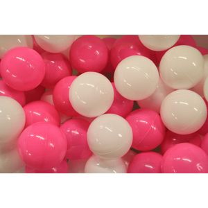 Ballenbakballen voor baby - Meisjes roze/wit - 60mm - 100 stuks - Zwangerschap & geboorte