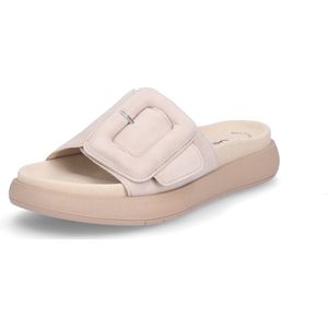 Gabor - Slippers - Lichtbeige - Plateauhak - Klittenbandsluiting