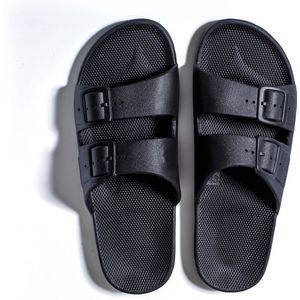 Freedom Moses Original Plain Black Slippers