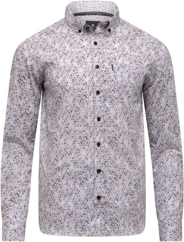 State of Art Overhemd Allover Print Regular Fit