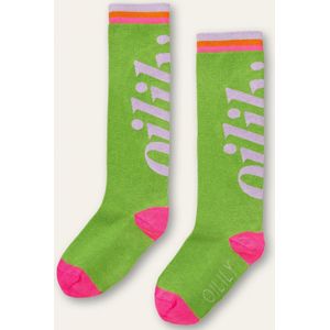 Oilily Mogo - kniekousen - Meisjes - Katoen Met Stretch - Groen - 23-25