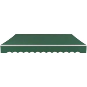 Terras zonnescherm handmatig - Met opbouw frame - Zonneluifel - Balkon of tuin - 350x300cm - UV50+ - Khaki - Met arm - Polyester doek