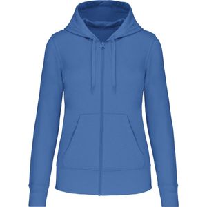 Kariban Ecologische damessweater met capuchon en ritssluiting K4031 - Light Royal Blue - L