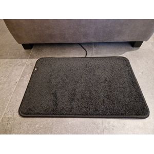 Verwarmde voetenmat EXCELLENT - ZWART 40x60cm