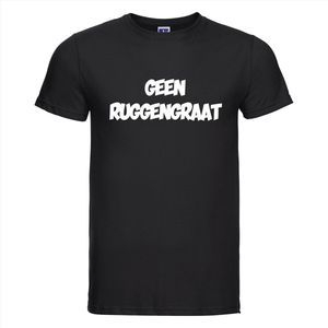 Ruggengraat T-shirt | Grappige tekst | T-shirt tekst | Feest Shirt | Tshirt | Zwart Shirt | Ruggengraat | Feest | Party | Carnaval | Maat S