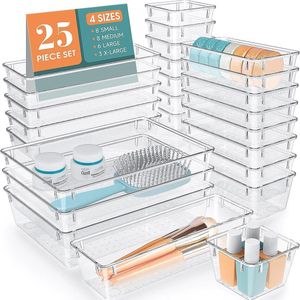 Opbergdozen voor de keuken - opbergbox - opbergdoos - Make up organizer - make up koffer - Opbergdozen voor cosmetica - Stapelbare opbergdozen - Opbergdozen met categorieën