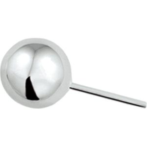 YO&NO - Oorbellen - Zilver - Oorknoppen - Bol - 6mm - Heren - Sieraden Vrouw - Poli - Gerhodineerd - Zilver 925