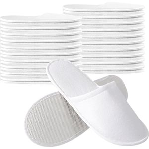 20 Paar Wasbare Pantoffels voor Dames en Heren - Comfortabele Hotel- en Spa Slippers