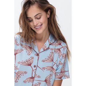 Mey Pyjama Jasje Lovestory Amalie Dames 16628 430 air blue XS