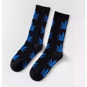 Go Go Gadget - Wietsokken - One size - Zwart/Blauw