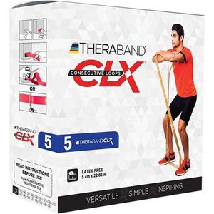 TheraBand CLX 22m Dispenser - super zwaar zilver