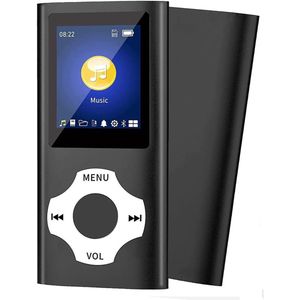 Vitdipy - MP3-Speler - Zwart - Bluetooth - Incl. Oordopjes - Ingebouwde Luidspreker en E-Book Functie