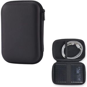 1 x External Hard Drive Case, 2.5 Inch External Hard Drive 2.5 Inch Hard Drive Case for SDD-HDD Enclosure, Portable External Storage Drive, Shockproof, Hard Case, Black