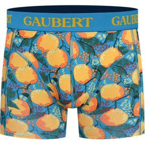 6 stuks GAUBERT® Bamboe Heren Boxershort | Premium comfort, ademend en duurzaam | thema: Sinaasappel