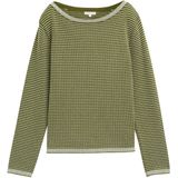 Tom Tailor - Dames Pull - Groen - Katoen