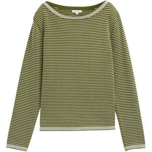 Tom Tailor - Dames Pull - Groen - Katoen