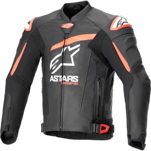 Alpinestars Gp Plus R V4 Airflow Leather Jacket Black Red Fluo White 50 - Maat - Jas
