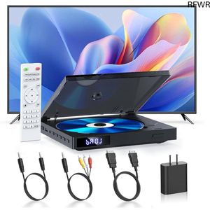 RFWR® Compacte 1080p HDMI DVD-speler voor alle regio's met USB-ondersteuning en Playback-geheugen