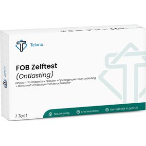 FOB Zelftest voor Bloed in Ontlasting - Sneltest Binnen 5 Minuten Resultaat - Telano
