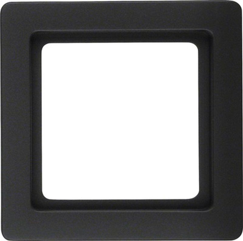 BERKER Q1 Afdekraam 1-voudig antraciet